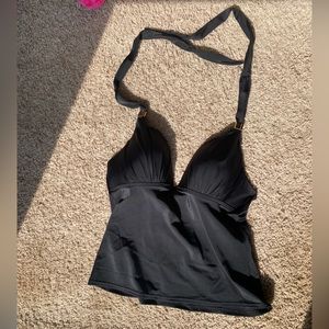 Black tankini top.